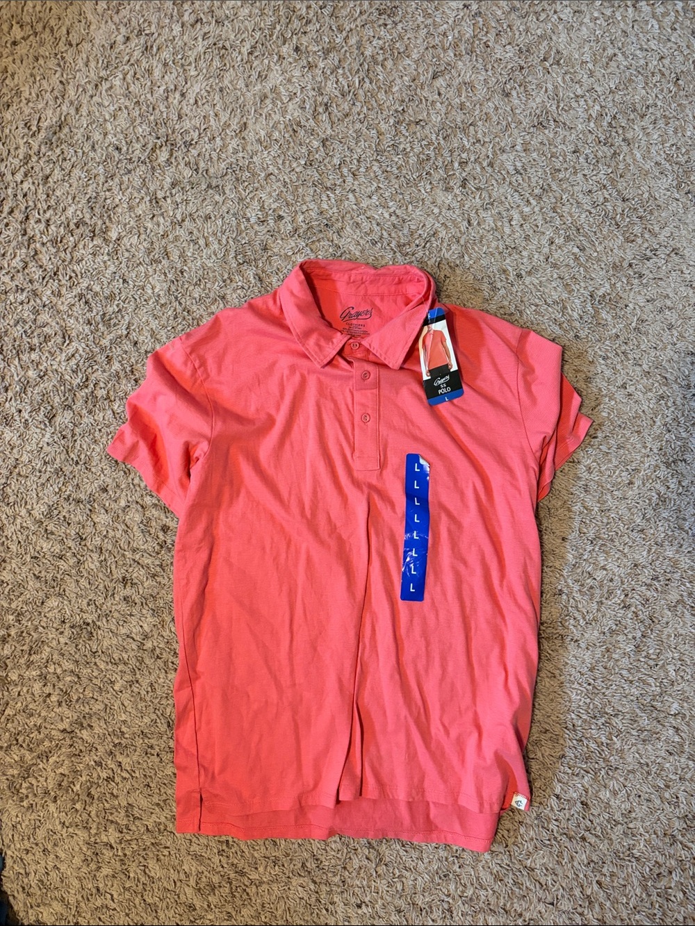 Izod Men's Coral-Pink Polo Shirt
